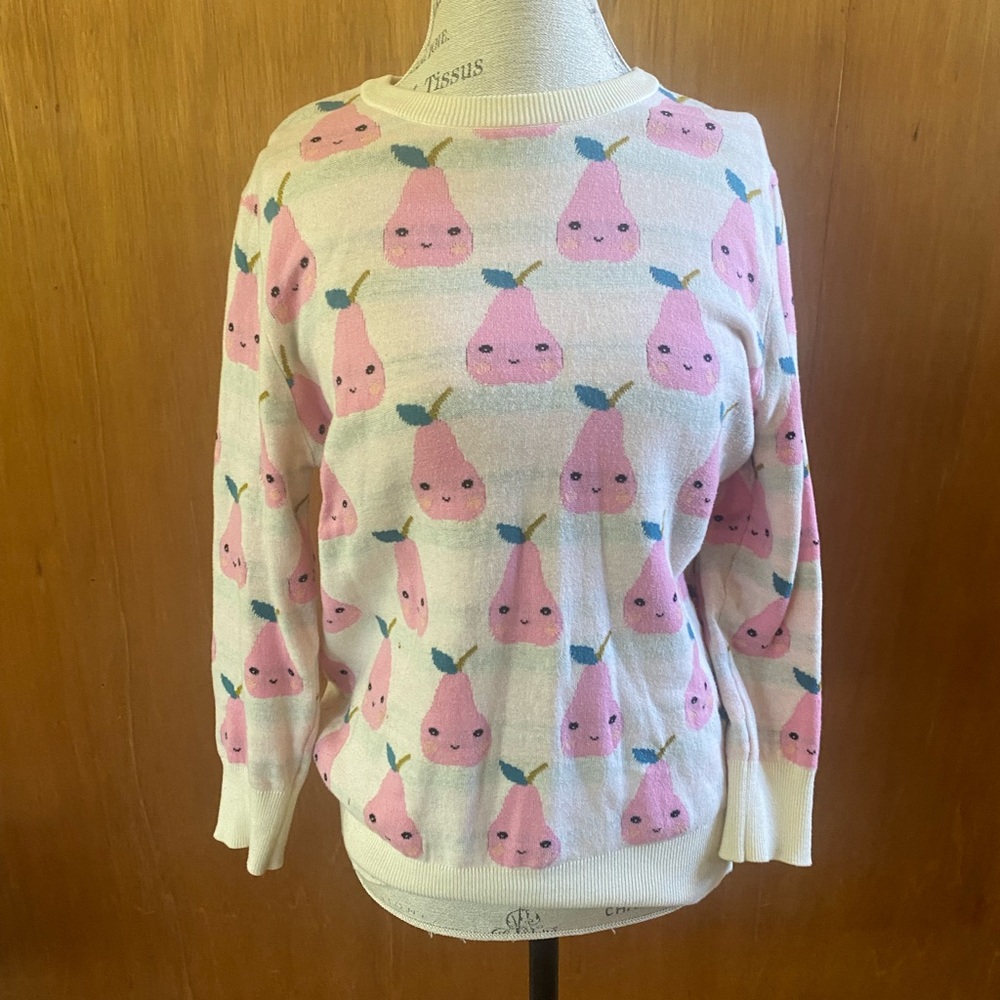 Pepaloves Quirky Pear Sweater Modcloth